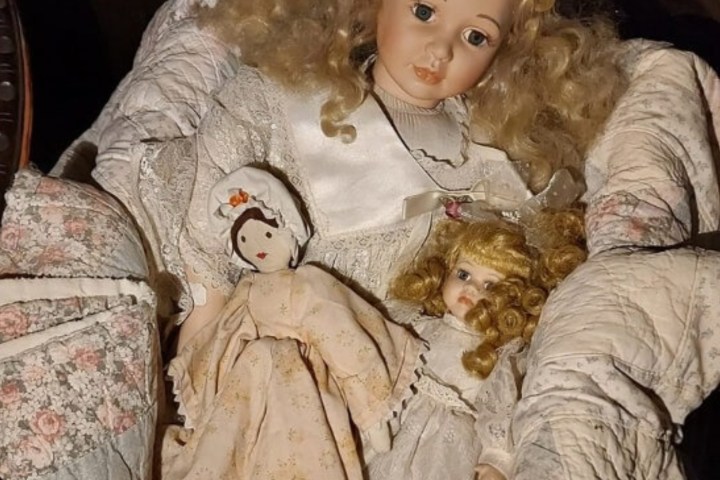 a person holding a baby