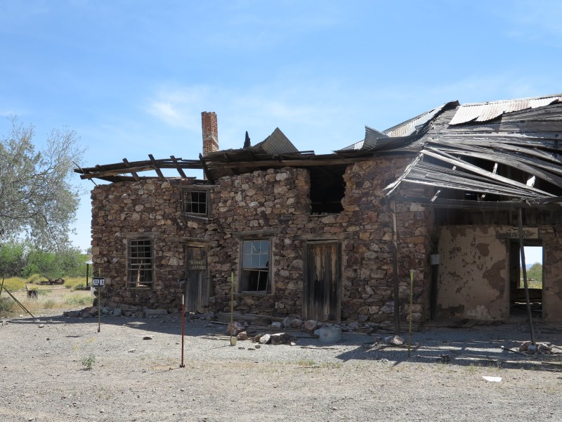 an old stone building